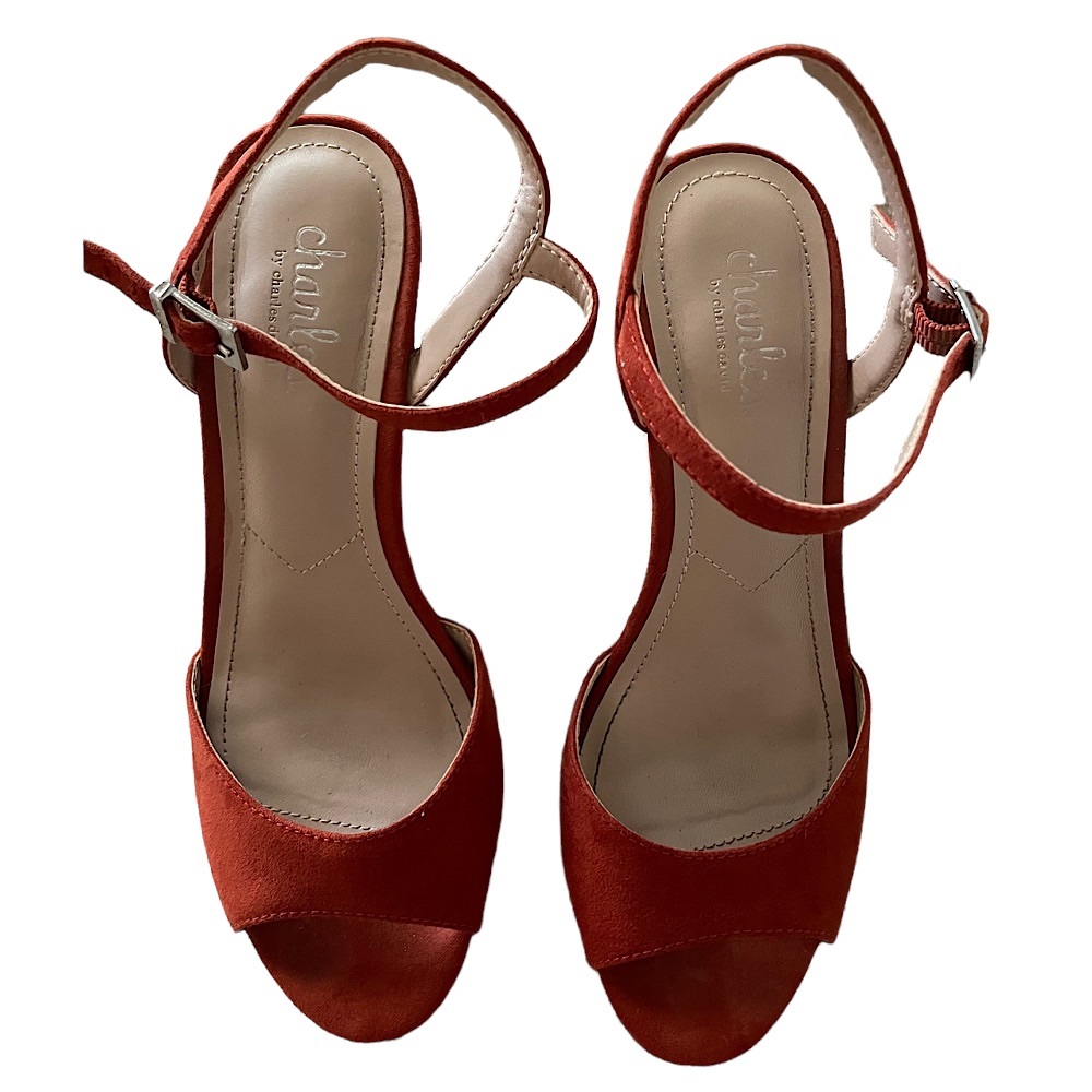 Charles By Charles David Red Open-Toe Sandals